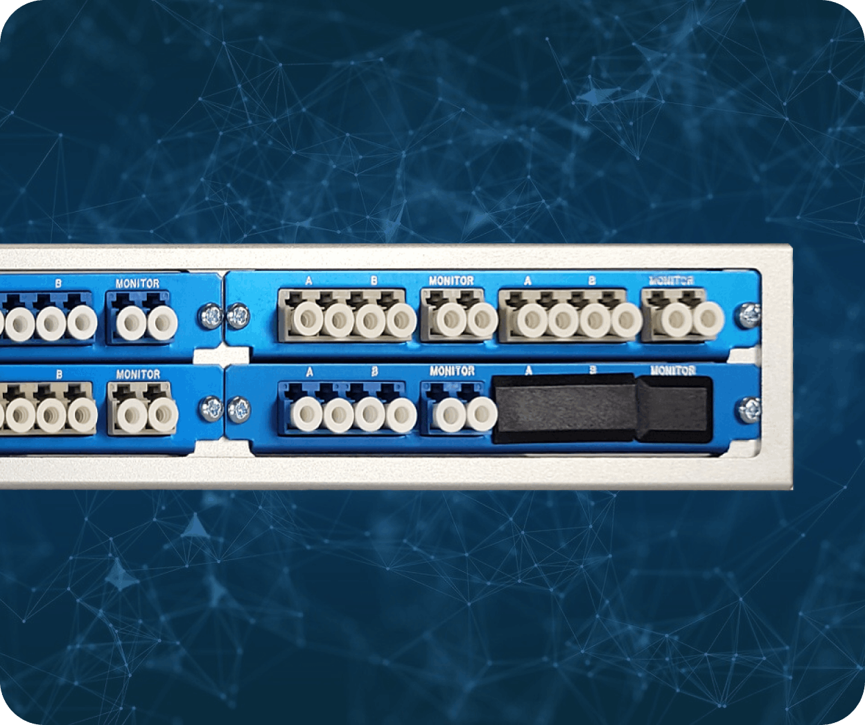 SmartNA with two layers on blue background